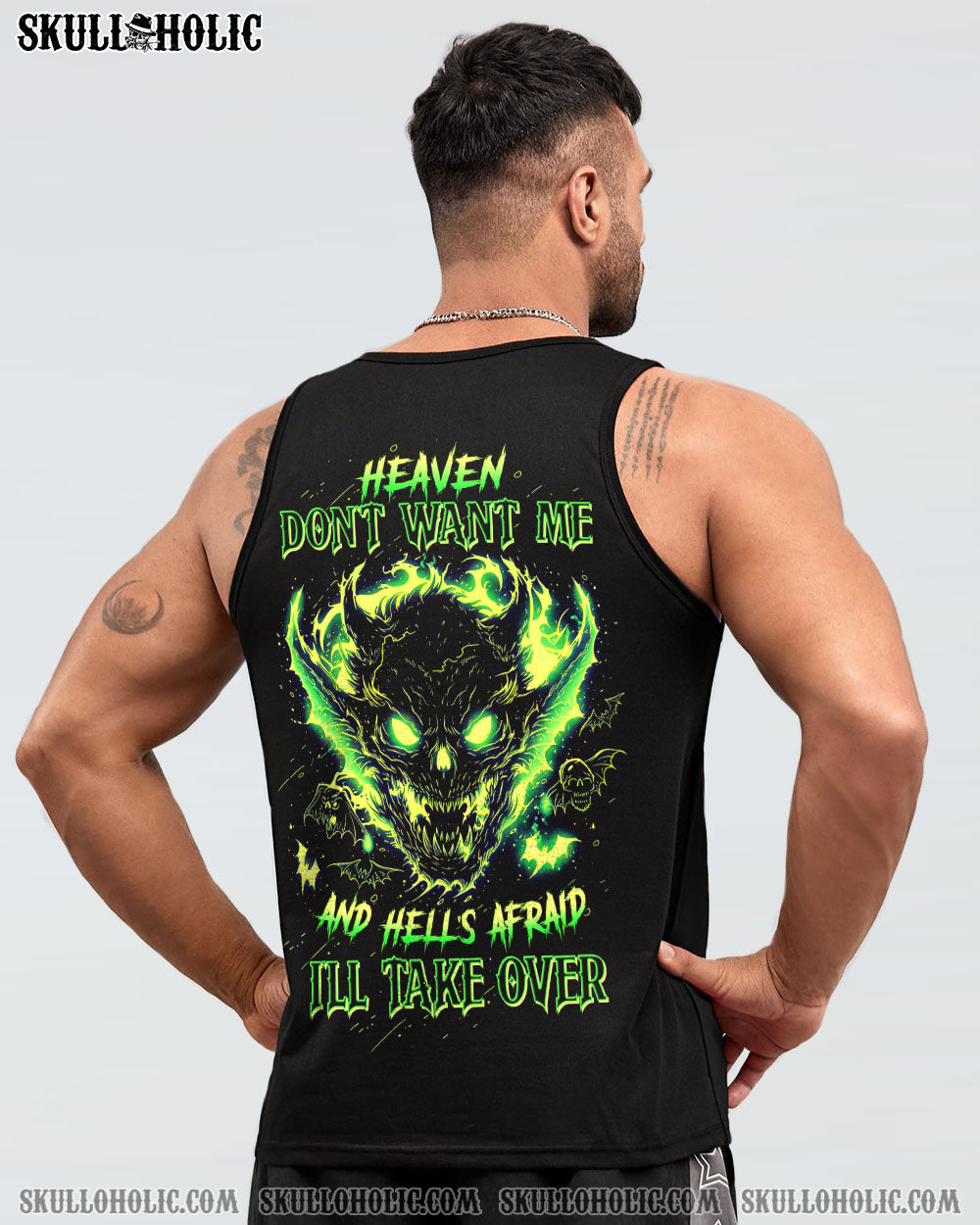 HEAVEN DON’T WANT ME DEMON SKULL ALL OVER PRINT – TLTW1904241
