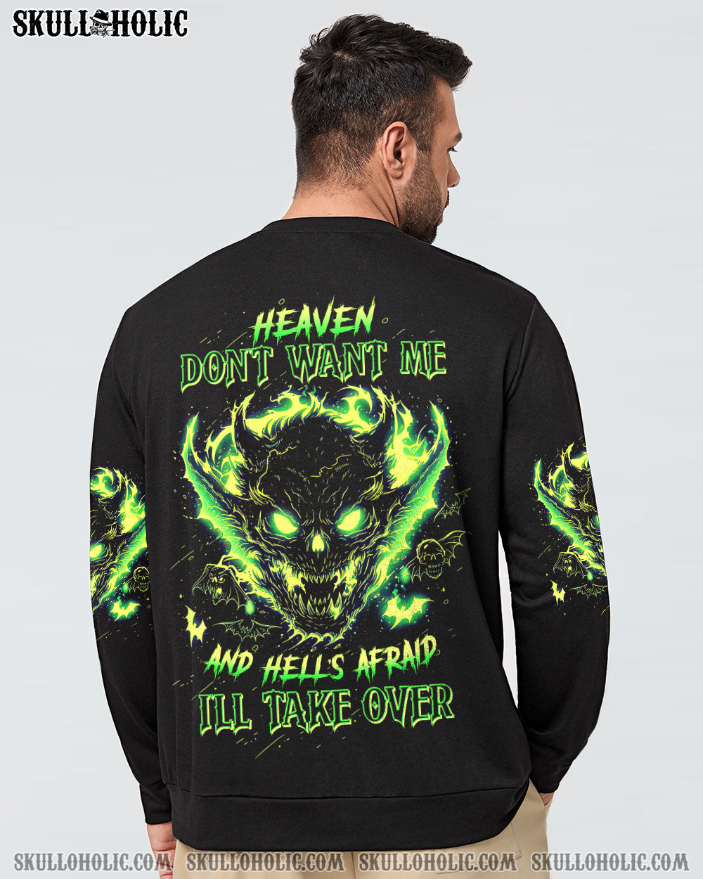 HEAVEN DON’T WANT ME DEMON SKULL ALL OVER PRINT – TLTW1904241