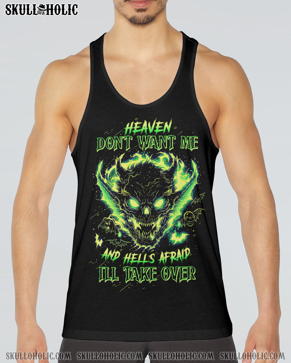 HEAVEN DON’T WANT ME DEMON SKULL ALL OVER PRINT – TLTW1904241