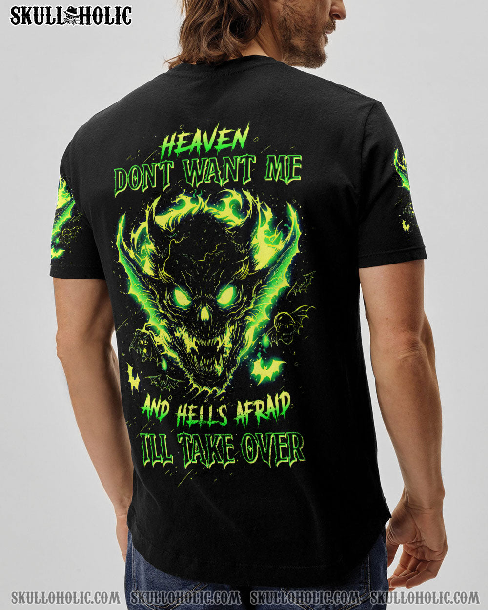 HEAVEN DON’T WANT ME DEMON SKULL ALL OVER PRINT – TLTW1904241