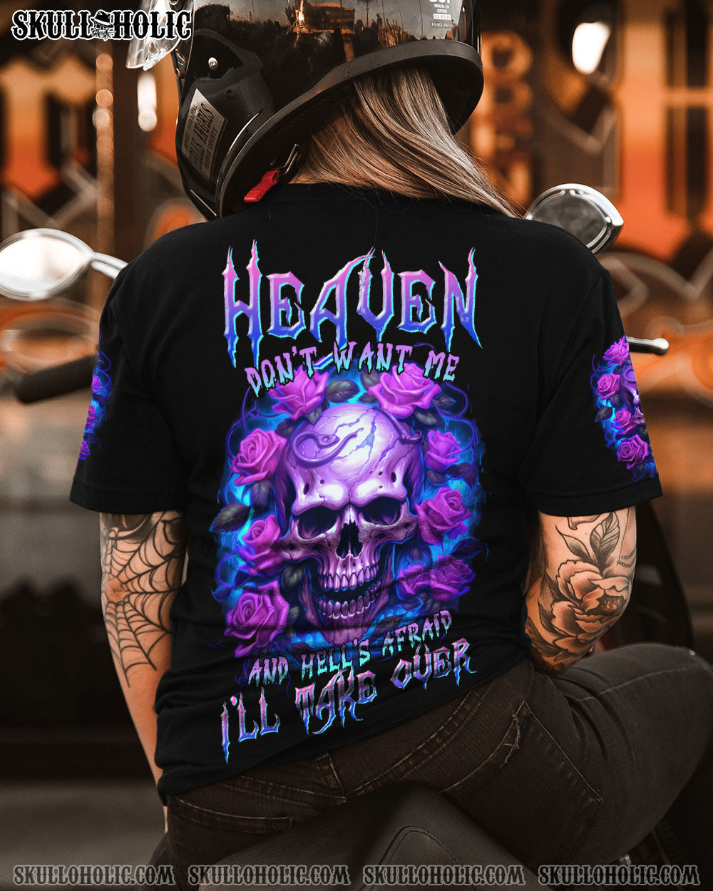 HEAVEN DON’T WANT ME ROSE SKULL ALL OVER PRINT – TLTR1406234