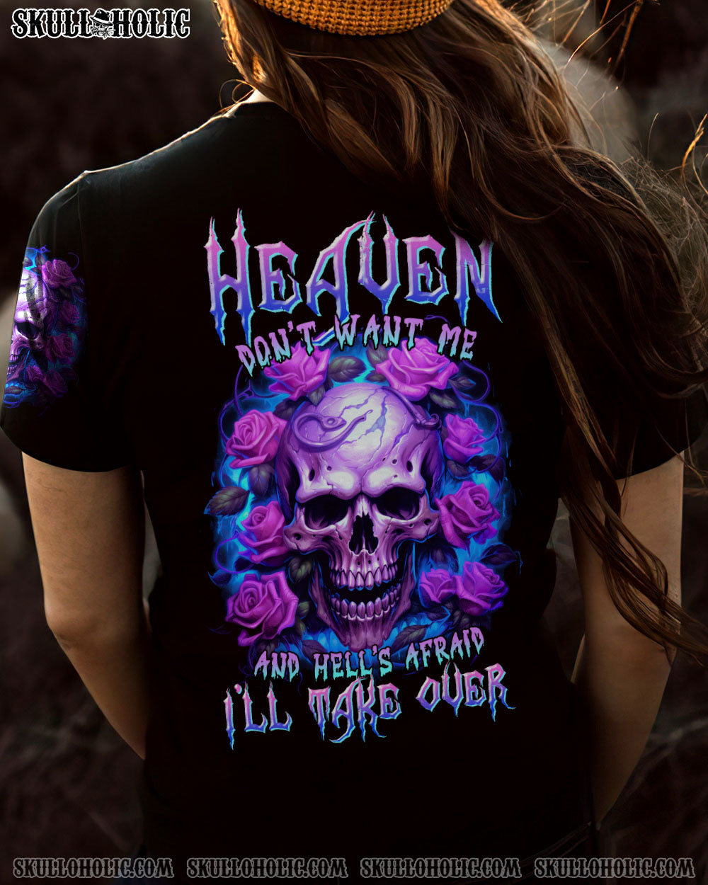 HEAVEN DON’T WANT ME ROSE SKULL ALL OVER PRINT – TLTR1406234