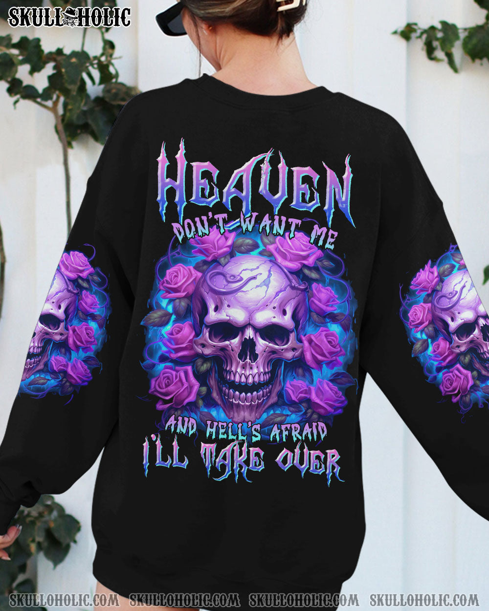 HEAVEN DON’T WANT ME ROSE SKULL ALL OVER PRINT – TLTR1406234