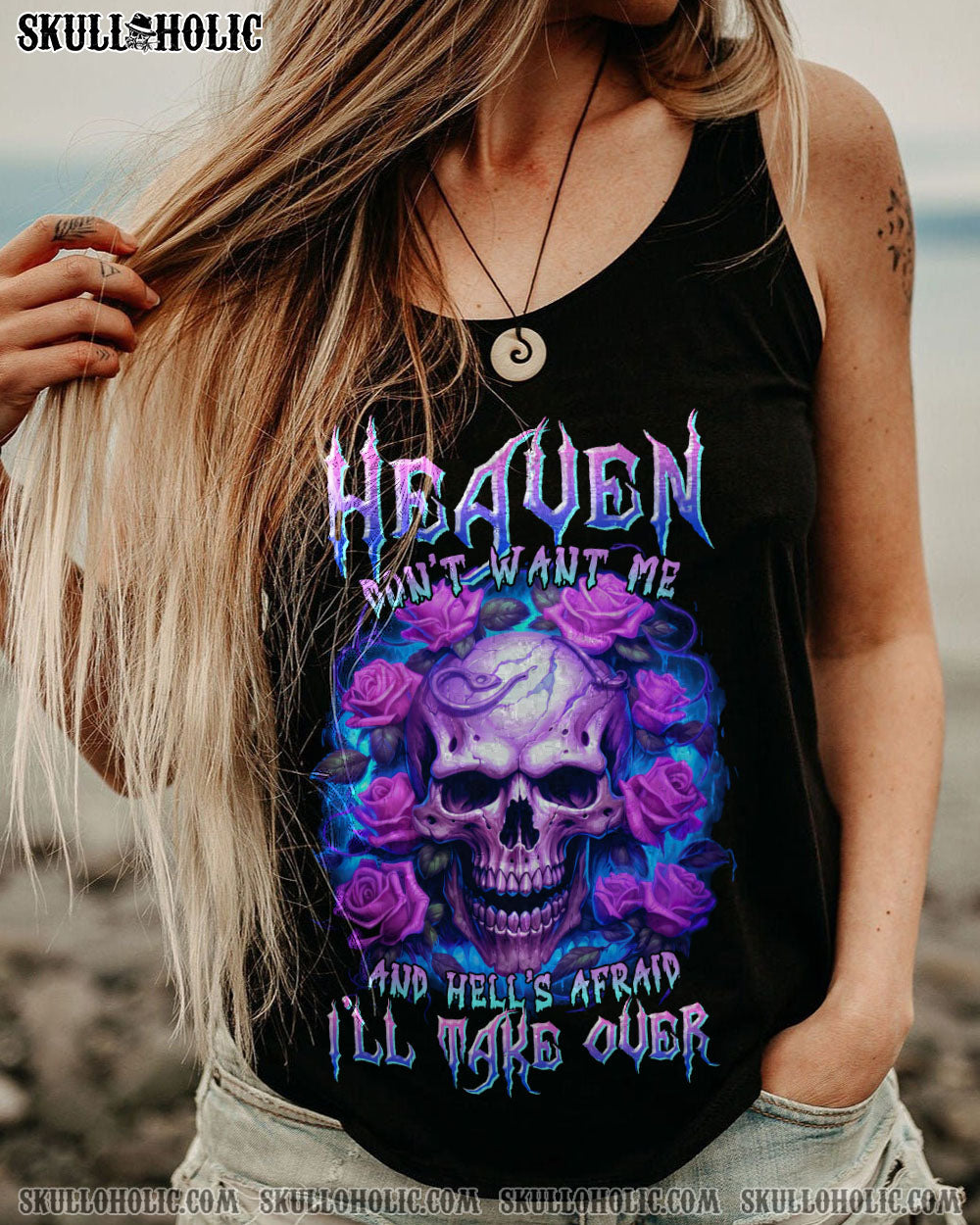 HEAVEN DON’T WANT ME ROSE SKULL ALL OVER PRINT – TLTR1406234
