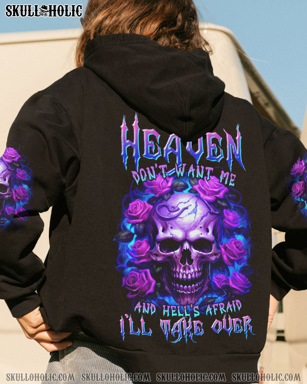 HEAVEN DON’T WANT ME ROSE SKULL ALL OVER PRINT – TLTR1406234