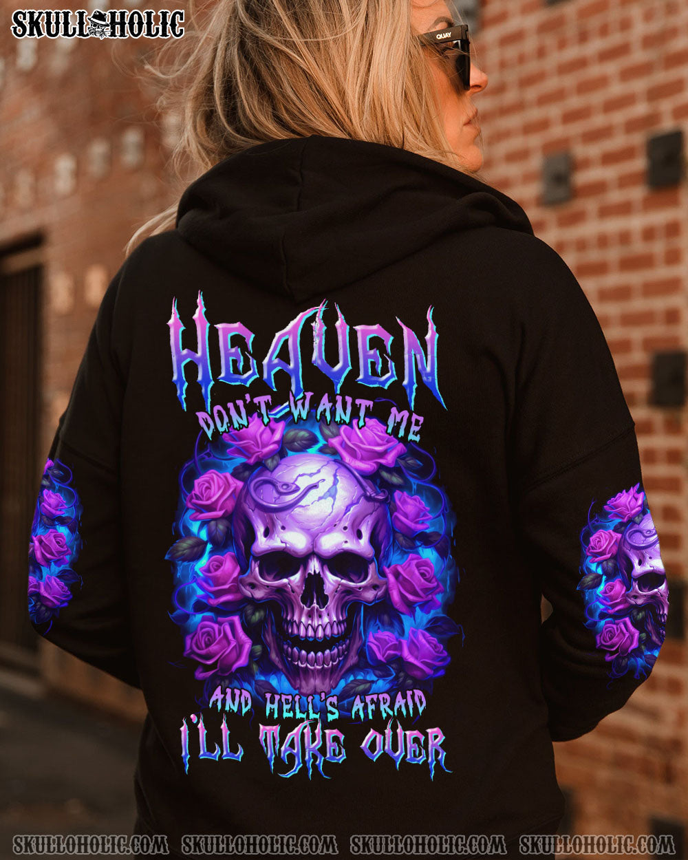 HEAVEN DON’T WANT ME ROSE SKULL ALL OVER PRINT – TLTR1406234