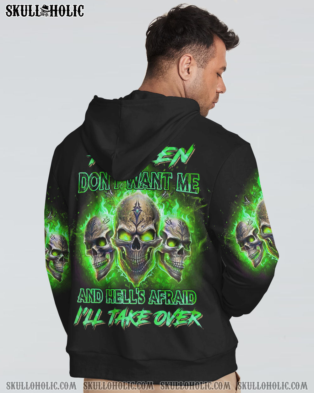 HEAVEN DON’T WANT ME SKULL ALL OVER PRINT – YHHN0902232