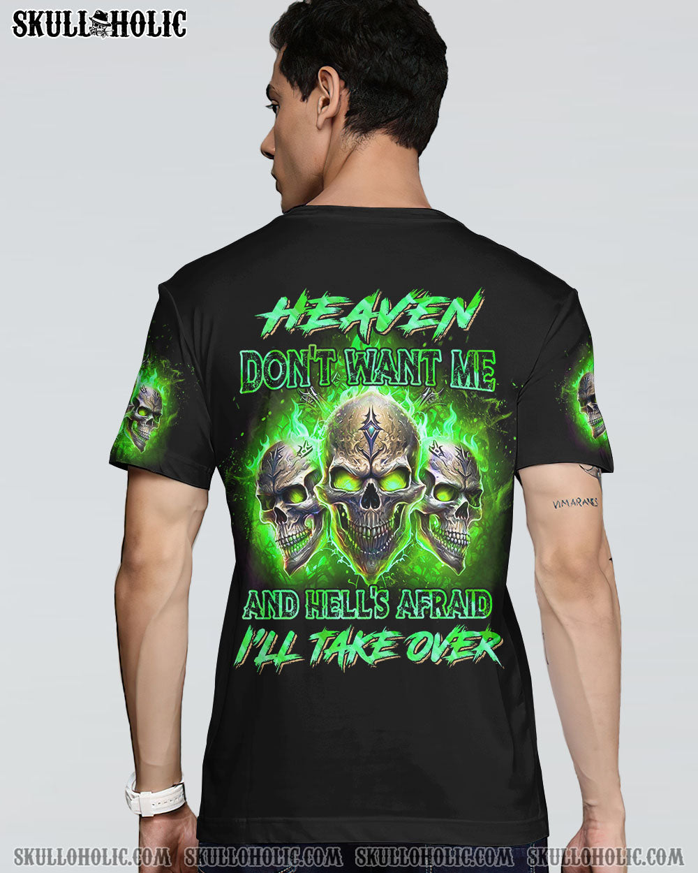 HEAVEN DON’T WANT ME SKULL ALL OVER PRINT – YHHN0902232