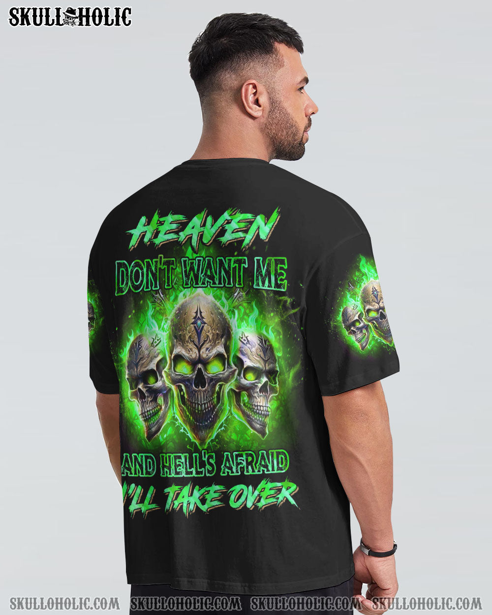 HEAVEN DON’T WANT ME SKULL ALL OVER PRINT – YHHN0902232