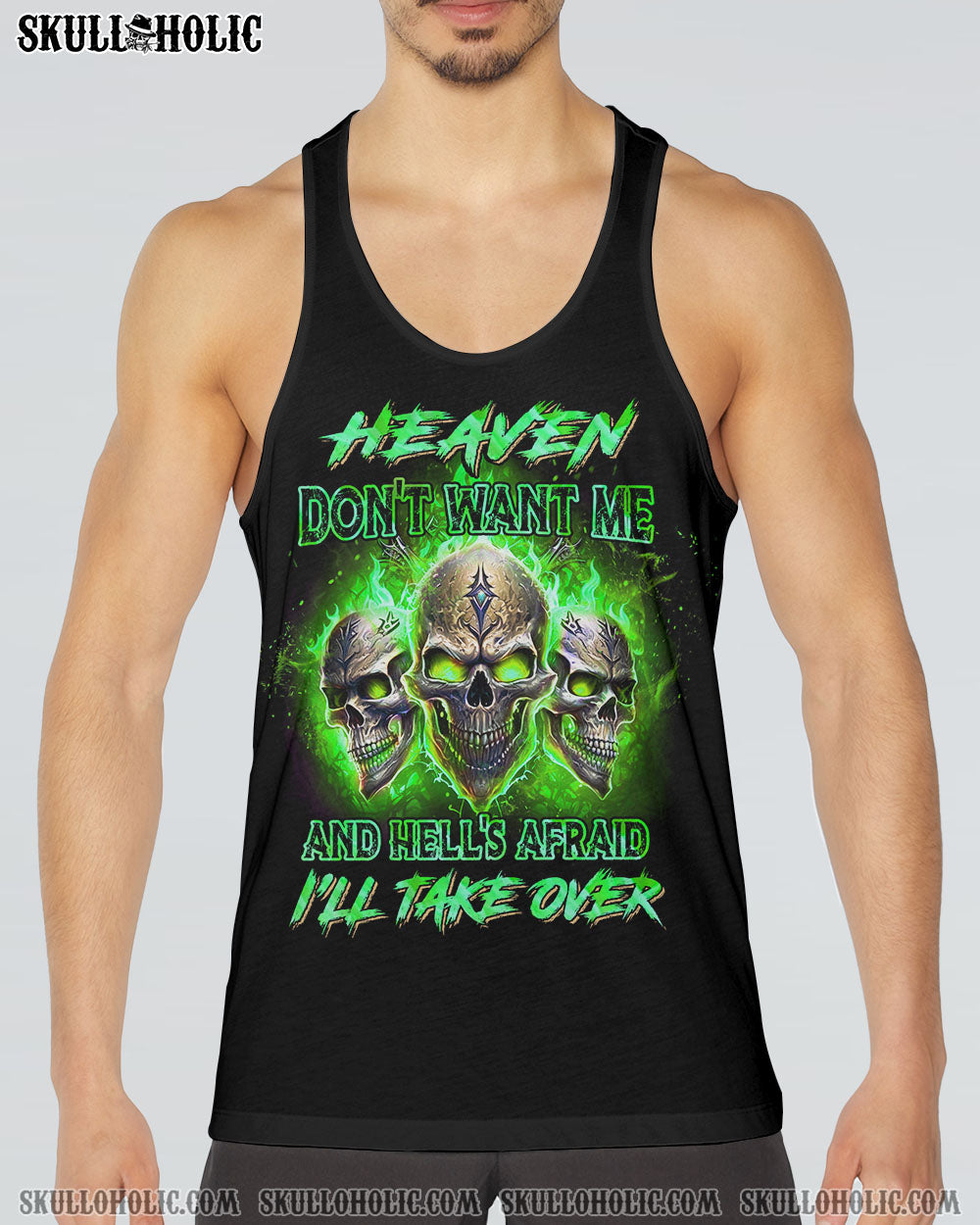 HEAVEN DON’T WANT ME SKULL ALL OVER PRINT – YHHN0902232