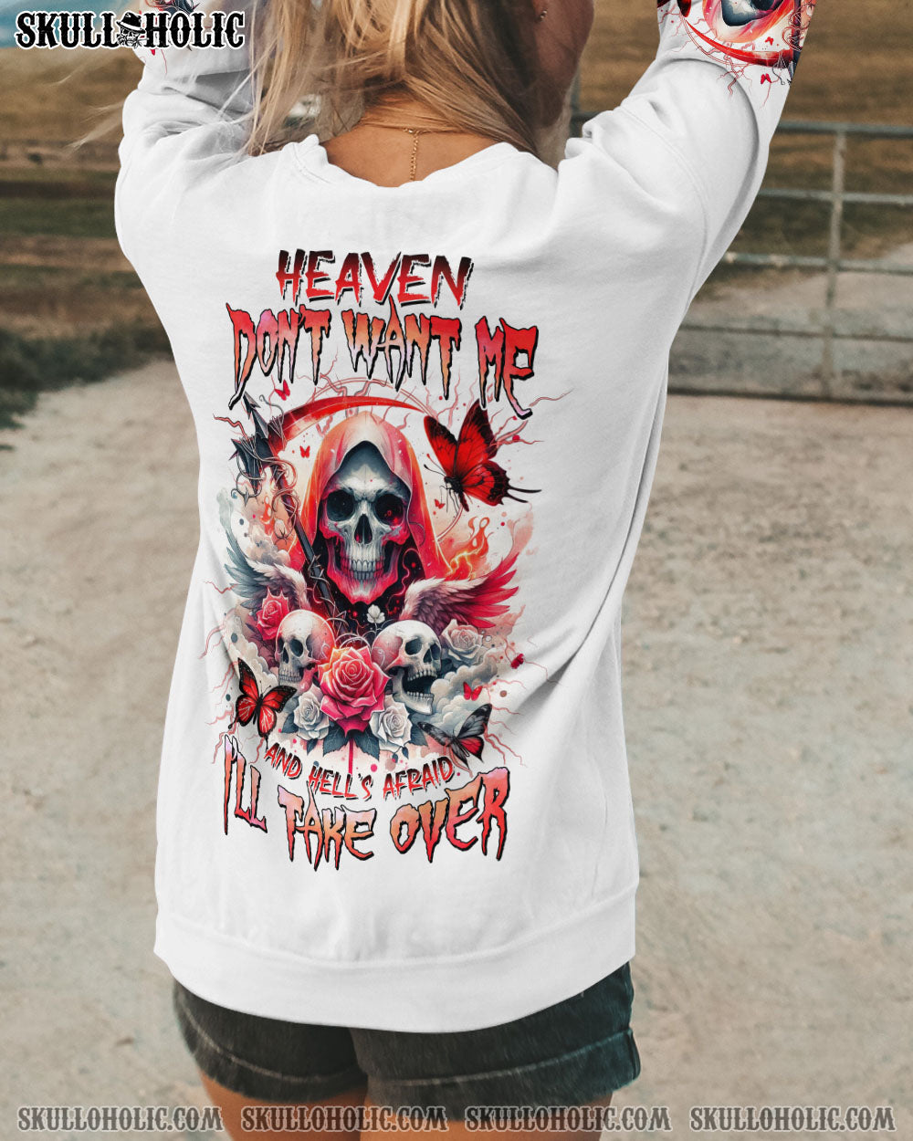 HEAVEN DON’T WANT ME SKULL REAPER WINGS ALL OVER PRINT – TLNZ3101243