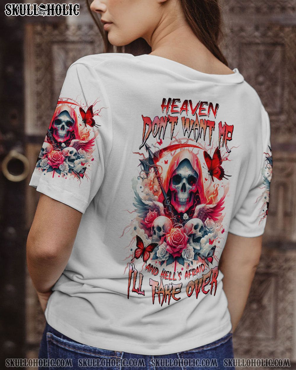 HEAVEN DON’T WANT ME SKULL REAPER WINGS ALL OVER PRINT – TLNZ3101243