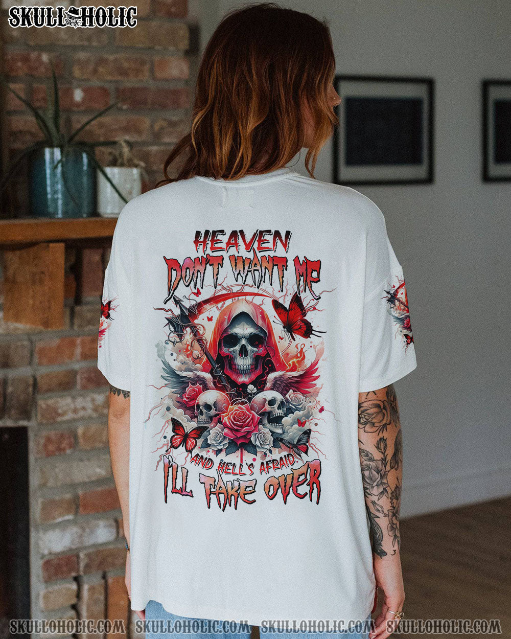 HEAVEN DON’T WANT ME SKULL REAPER WINGS ALL OVER PRINT – TLNZ3101243