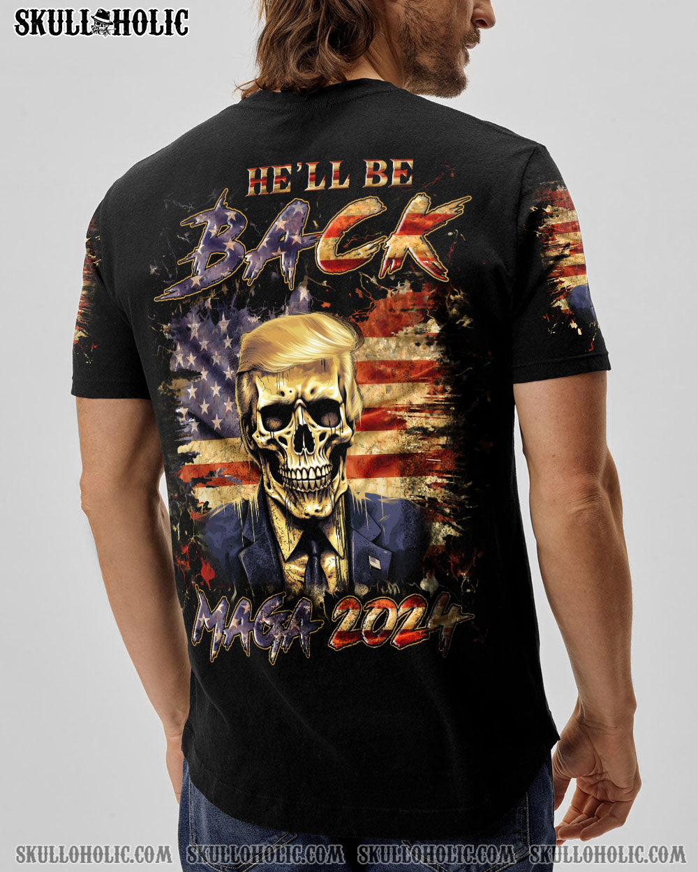 HE’LL BE BACK MAGA 2024 ALL OVER PRINT – YHLN3101241