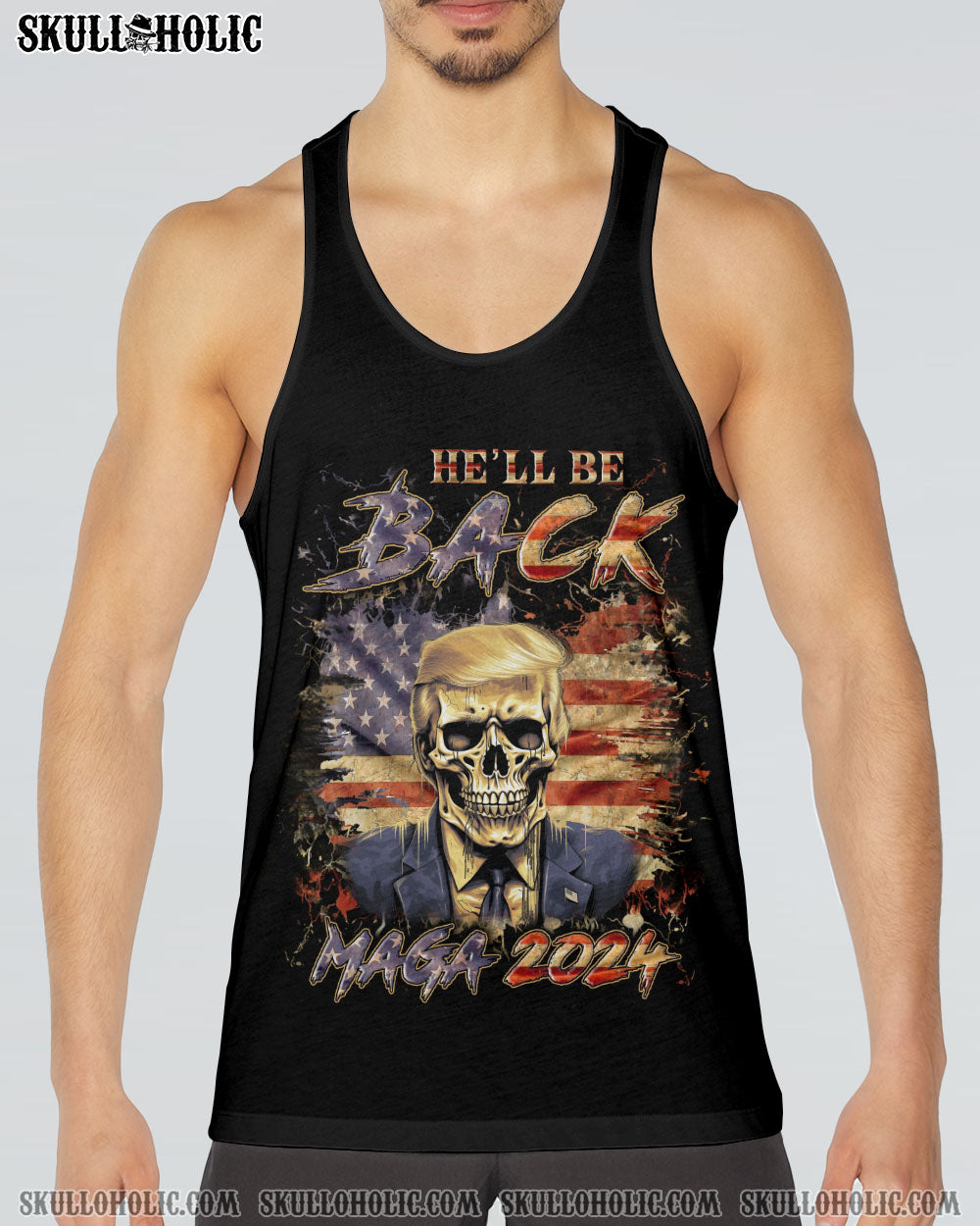HE’LL BE BACK MAGA 2024 ALL OVER PRINT – YHLN3101241