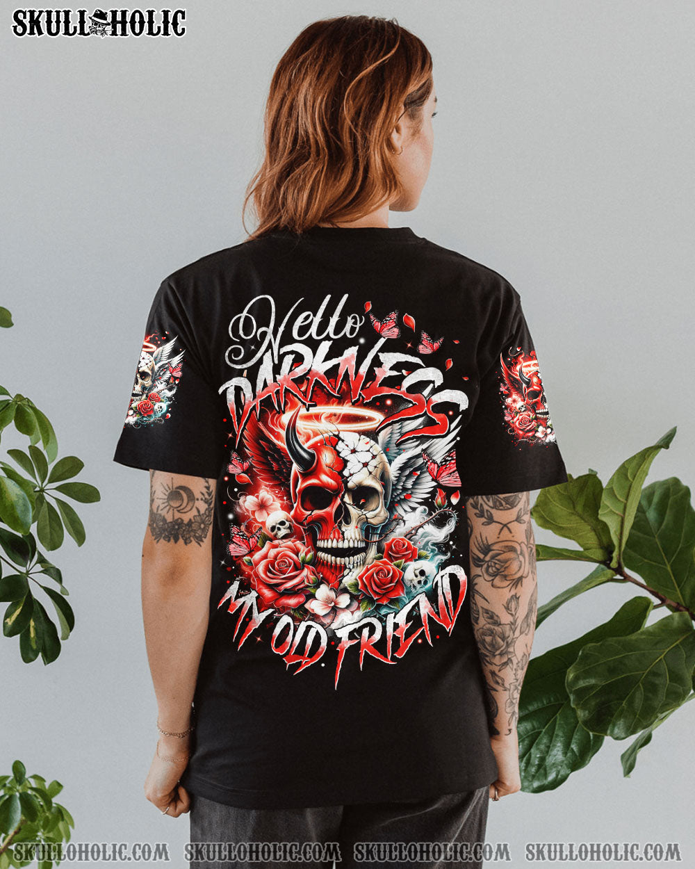 HELLO DARKNESS MY OLD FRIEND ANGEL AND DEVIL ALL OVER PRINT – TYTM3101241