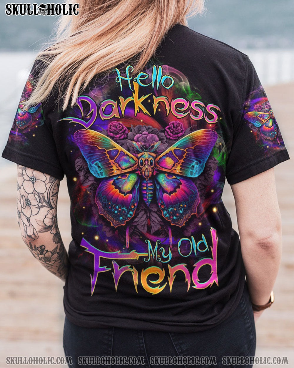 HELLO DARKNESS MY OLD FRIEND BUTTERFLY ALL OVER PRINT – TLTR2507232