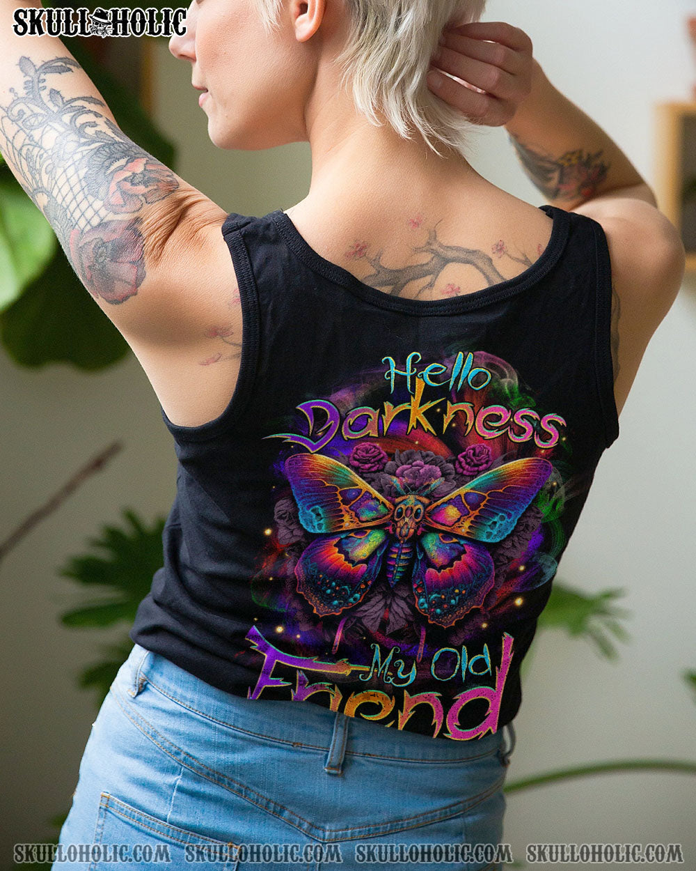 HELLO DARKNESS MY OLD FRIEND BUTTERFLY ALL OVER PRINT – TLTR2507232