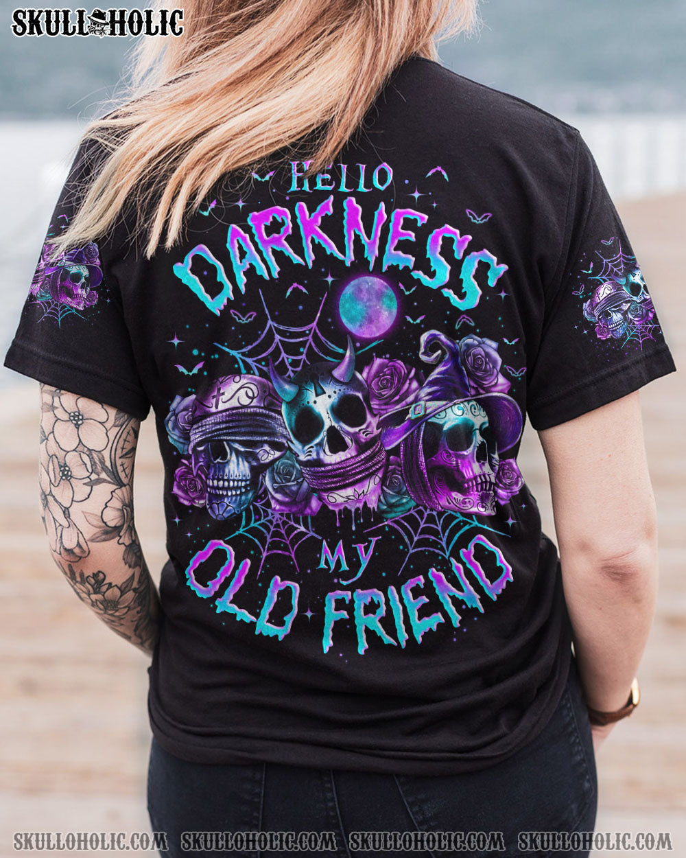 HELLO DARKNESS MY OLD FRIEND HALLOWEEN ALL OVER PRINT – TLNO0908233