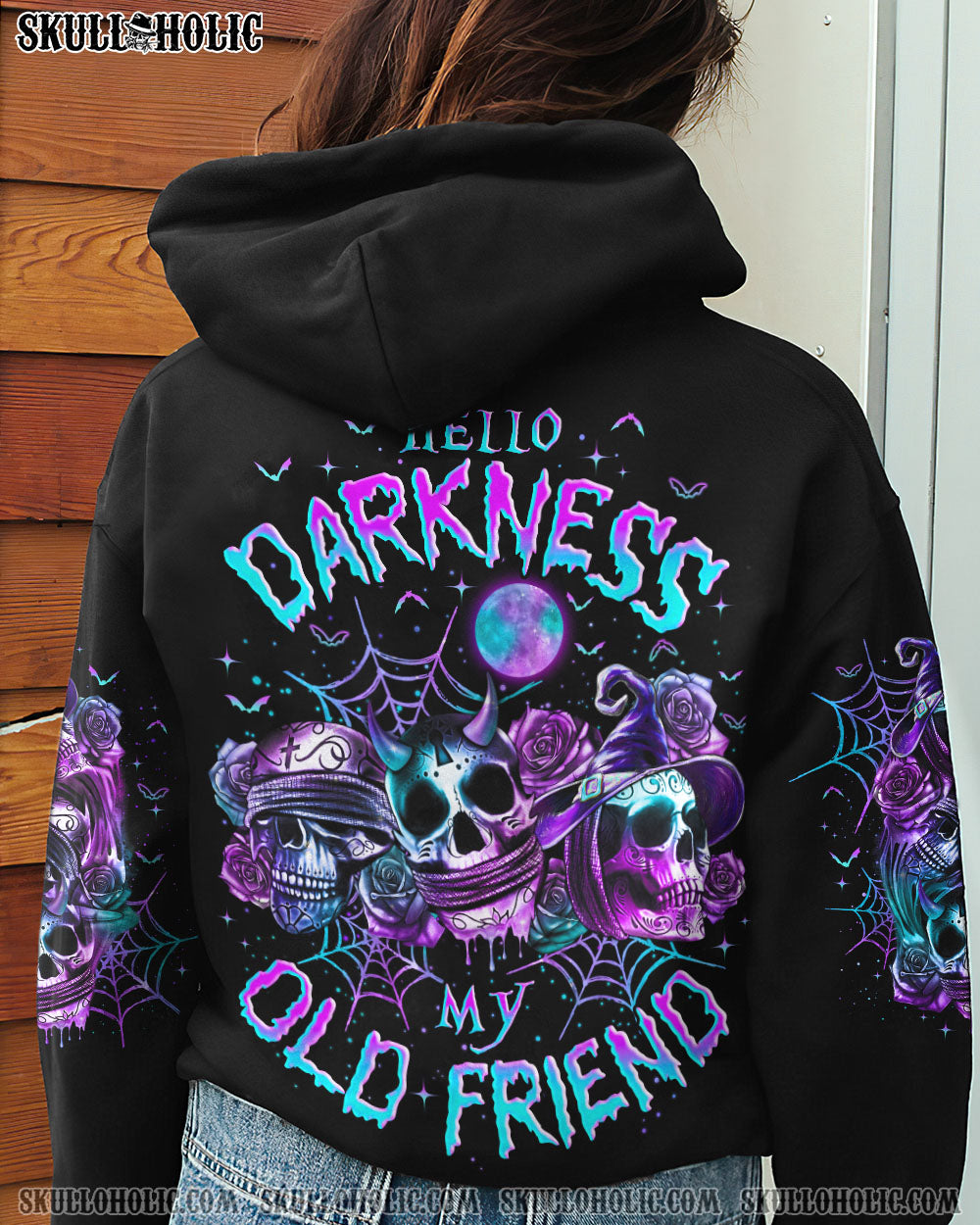 HELLO DARKNESS MY OLD FRIEND HALLOWEEN ALL OVER PRINT – TLNO0908233