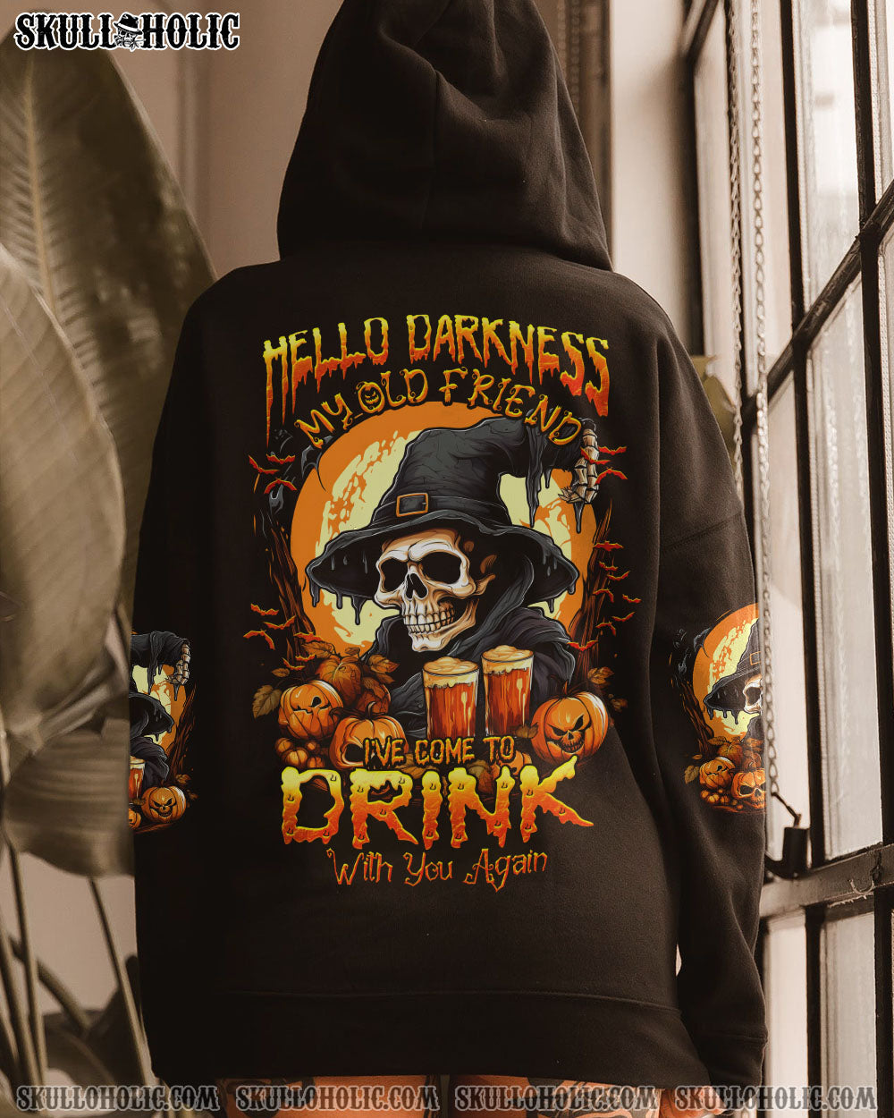 HELLO DARKNESS MY OLD FRIEND HALLOWEEN ALL OVER PRINT – TYTD2107235
