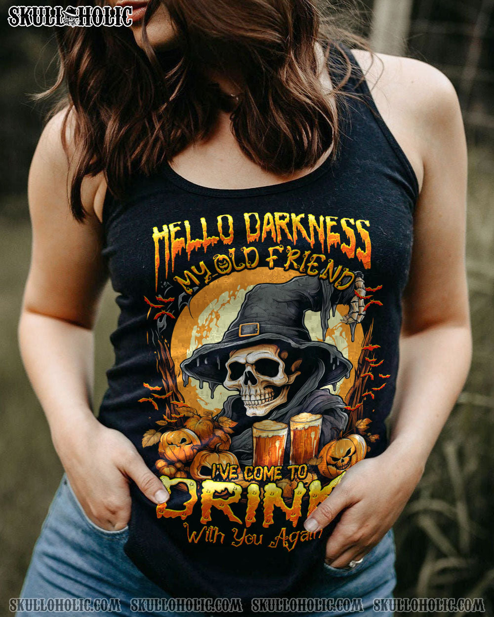 HELLO DARKNESS MY OLD FRIEND HALLOWEEN ALL OVER PRINT – TYTD2107235