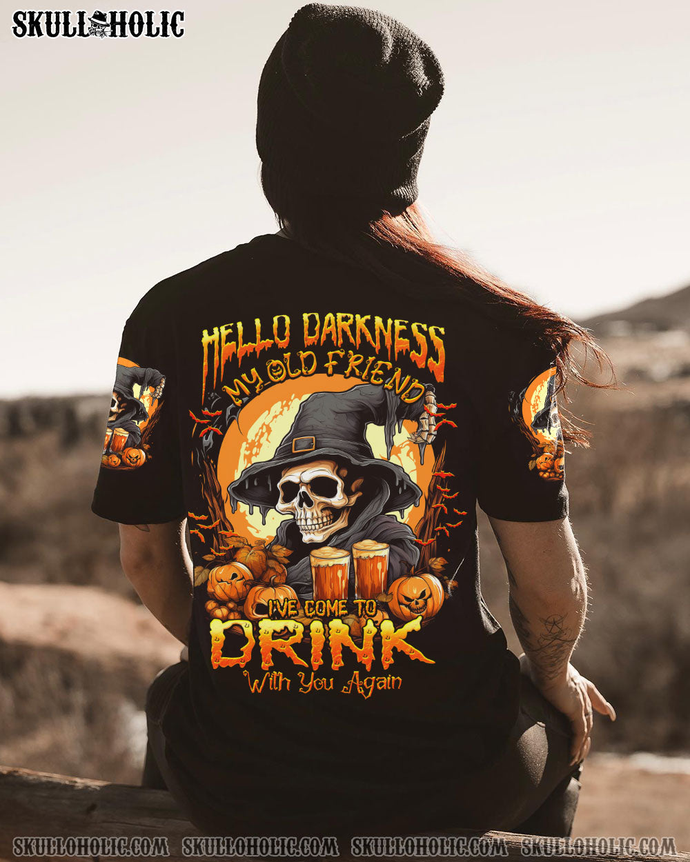 HELLO DARKNESS MY OLD FRIEND HALLOWEEN ALL OVER PRINT – TYTD2107235