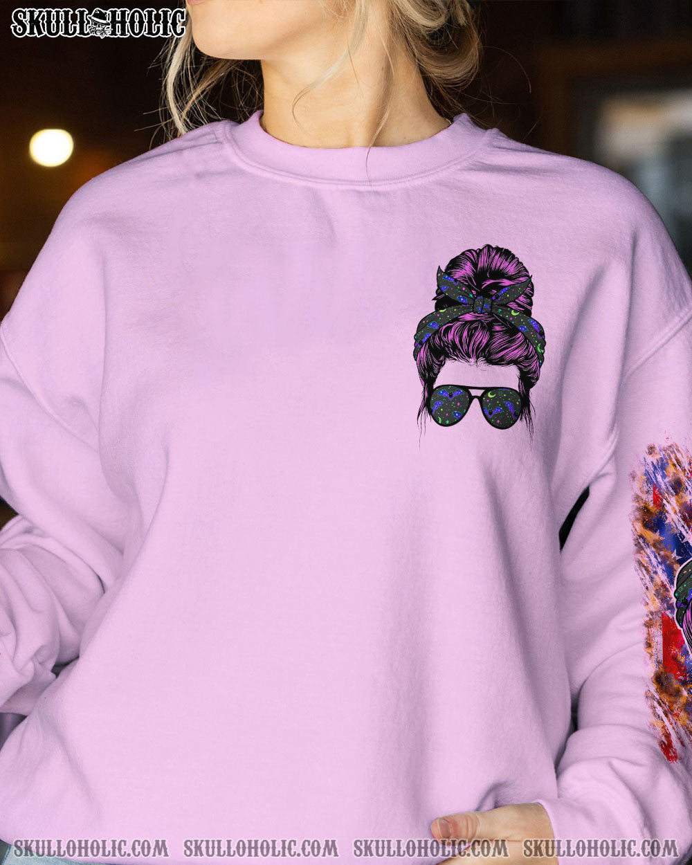 HELLO DARKNESS MY OLD FRIEND MESSY BUN HALLOWEEN ALL OVER PRINT – TLNO2707233