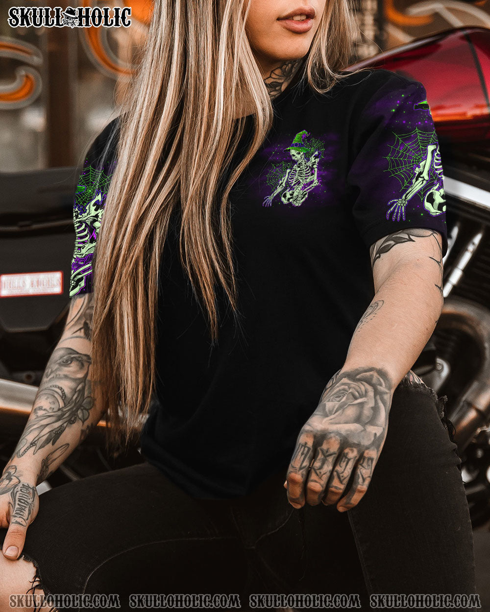 HELLO DARKNESS MY OLD FRIEND SKELETON HALLOWEEN ALL OVER PRINT – TLNO1008234
