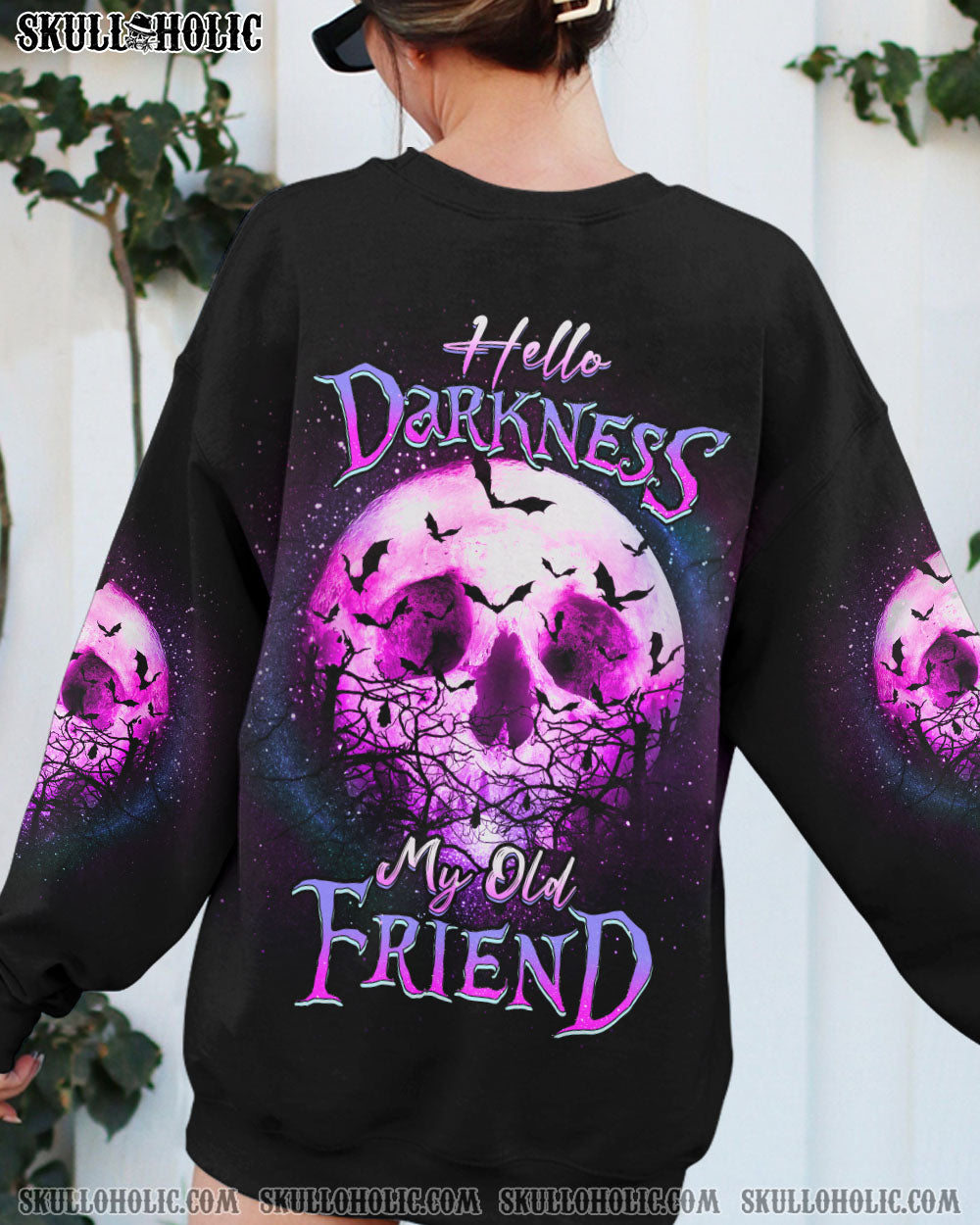 HELLO DARKNESS MY OLD FRIEND SKULL ALL OVER PRINT – YHDU0404232