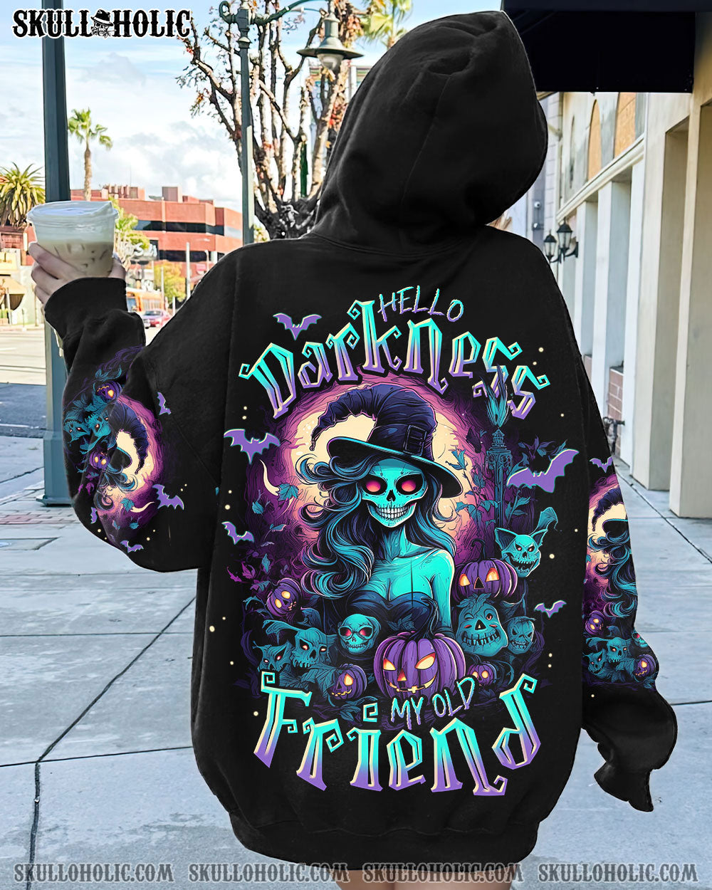 HELLO DARKNESS MY OLD FRIEND WITCH HALLOWEEN ALL OVER PRINT – TLNT0808233