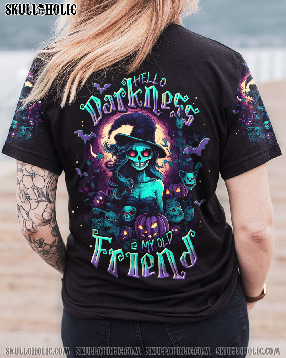 HELLO DARKNESS MY OLD FRIEND WITCH HALLOWEEN ALL OVER PRINT – TLNT0808233