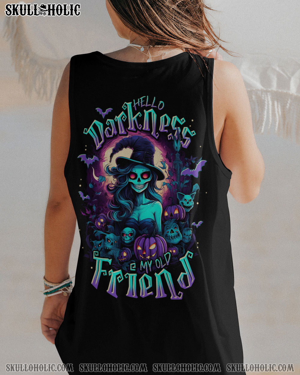 HELLO DARKNESS MY OLD FRIEND WITCH HALLOWEEN ALL OVER PRINT – TLNT0808233