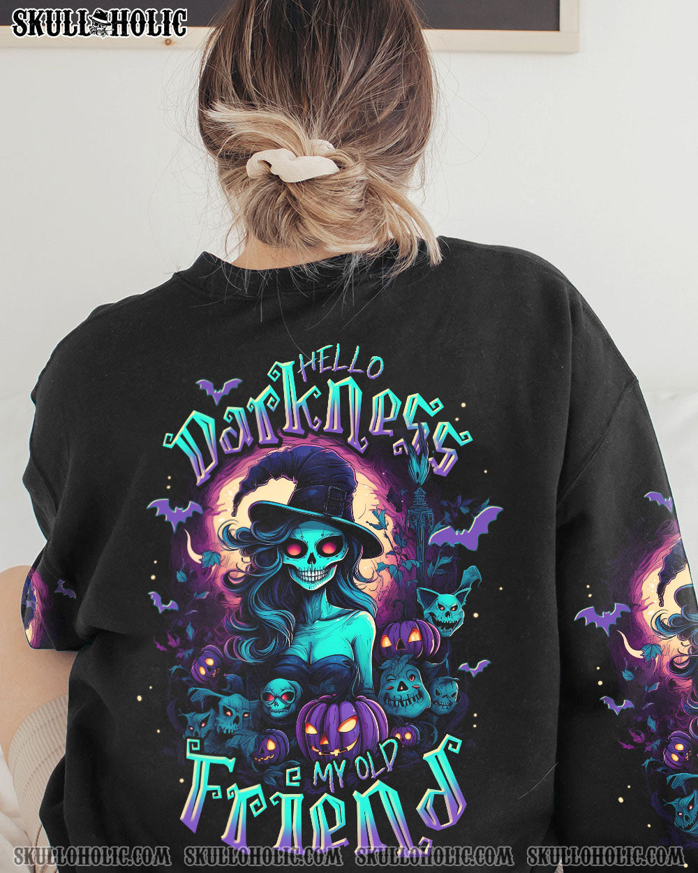 HELLO DARKNESS MY OLD FRIEND WITCH HALLOWEEN ALL OVER PRINT – TLNT0808233