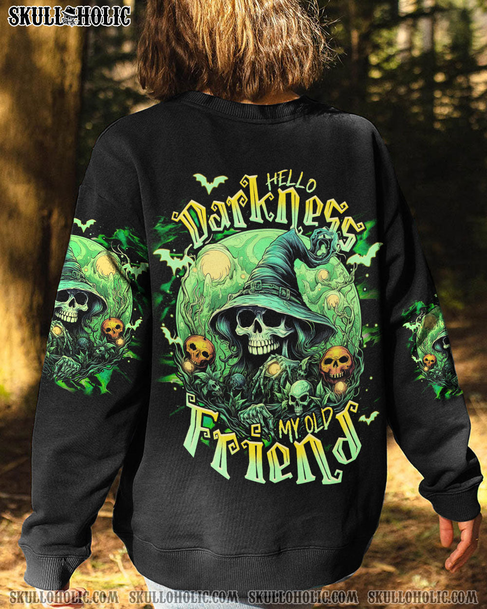 HELLO DARKNESS MY OLD FRIEND WITCH HALLOWEEN ALL OVER PRINT – TLNT0908232