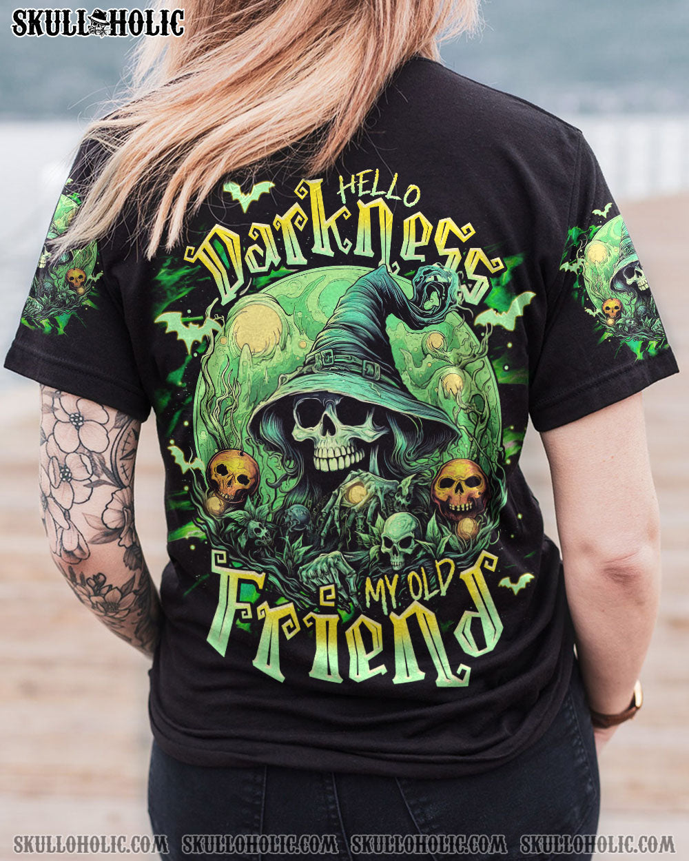 HELLO DARKNESS MY OLD FRIEND WITCH HALLOWEEN ALL OVER PRINT – TLNT0908232