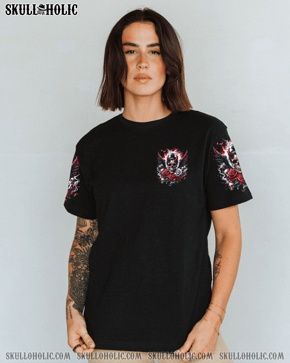 HER WINGS ARE DIRTY AND HER HALO IS CRACKED ALL OVER PRINT – TYQY2204242