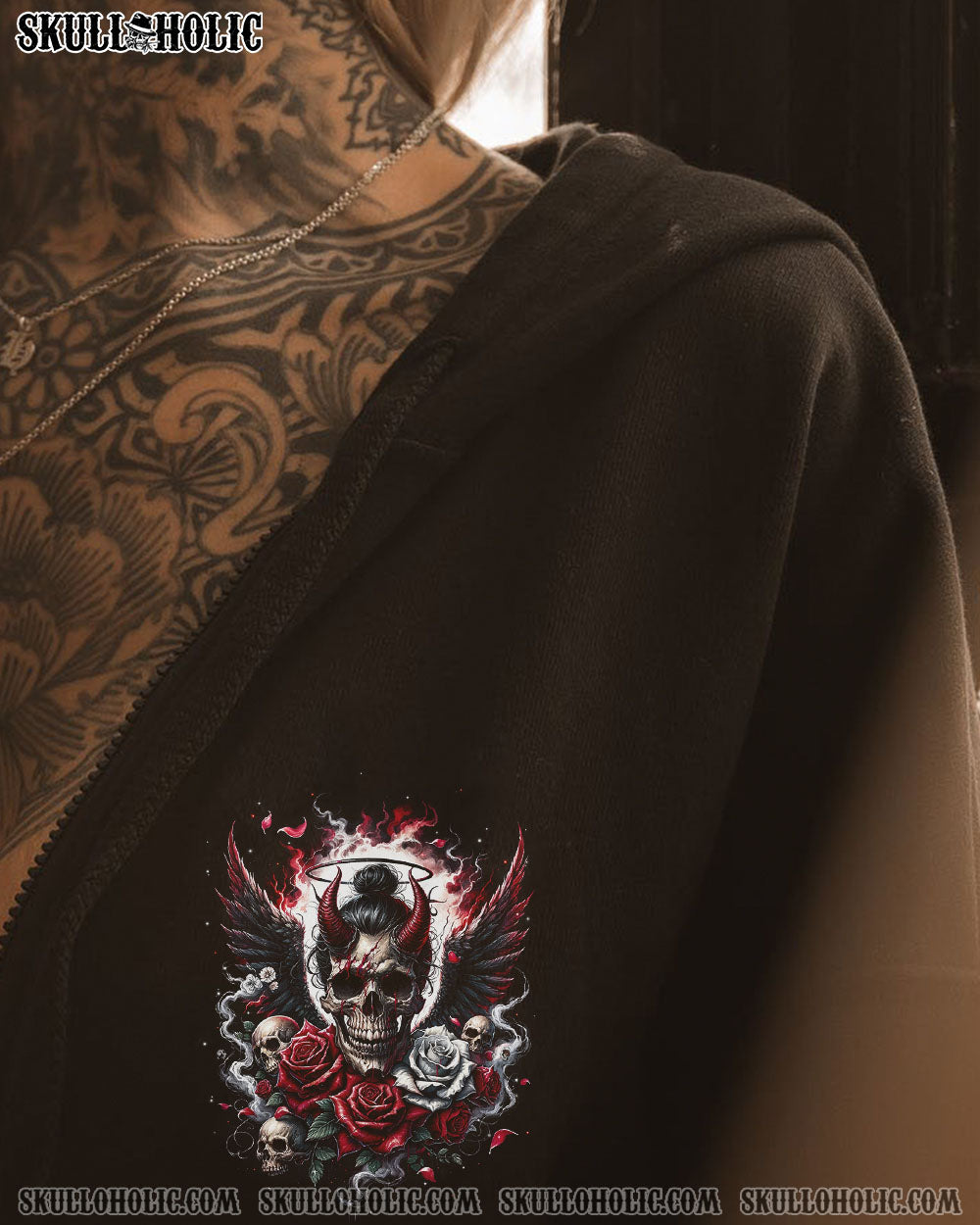 HER WINGS ARE DIRTY AND HER HALO IS CRACKED ALL OVER PRINT – TYQY2204242