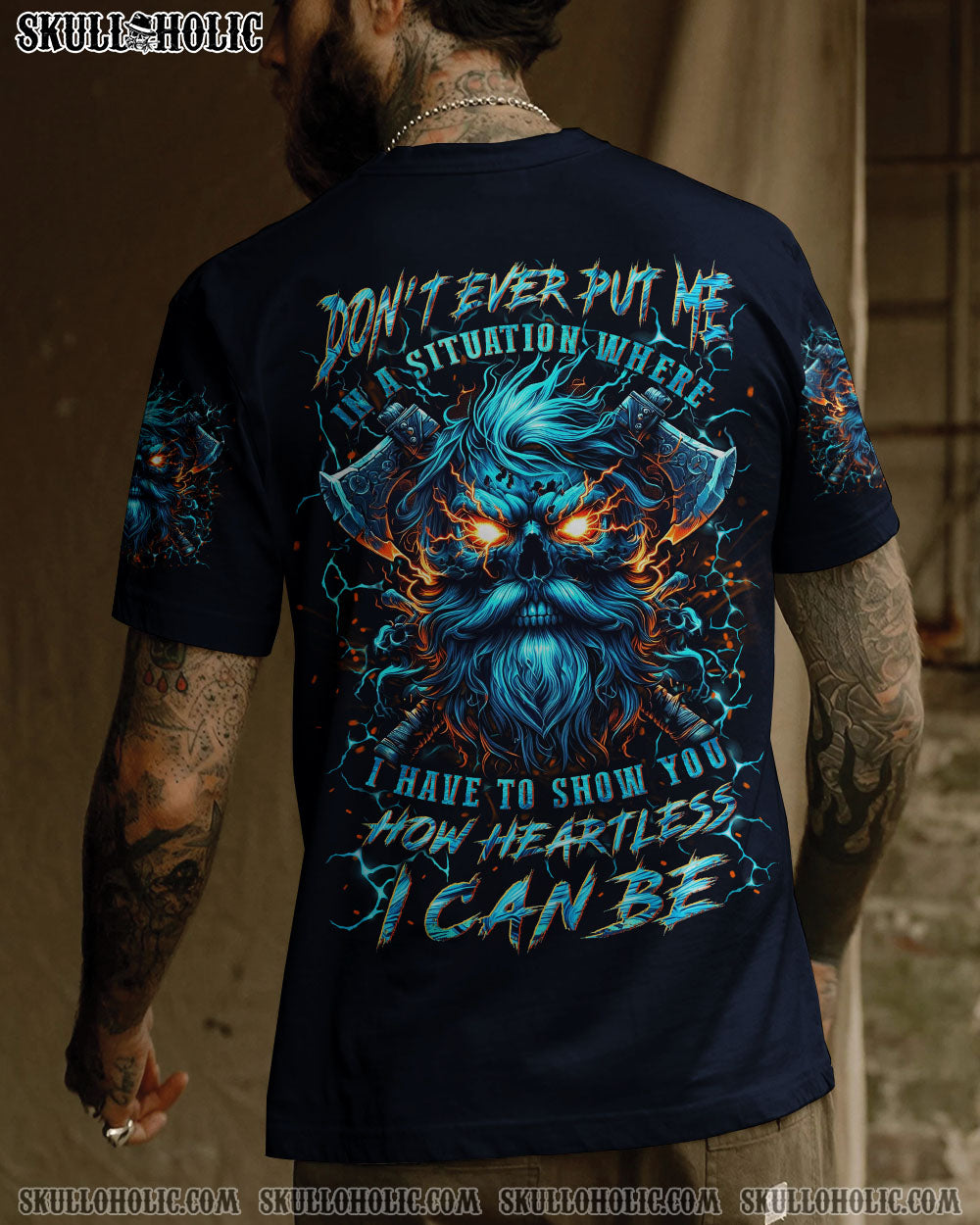 HOW HEARTLESS I CAN BE SKULL ALL OVER PRINT – YHLN1704241