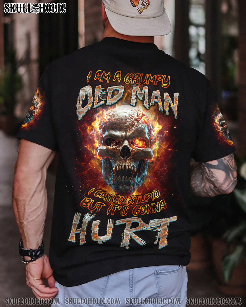 I AM A GRUMPY OLD MAN I CAN FIX STUPID ALL OVER PRINT - TLNZ2007234