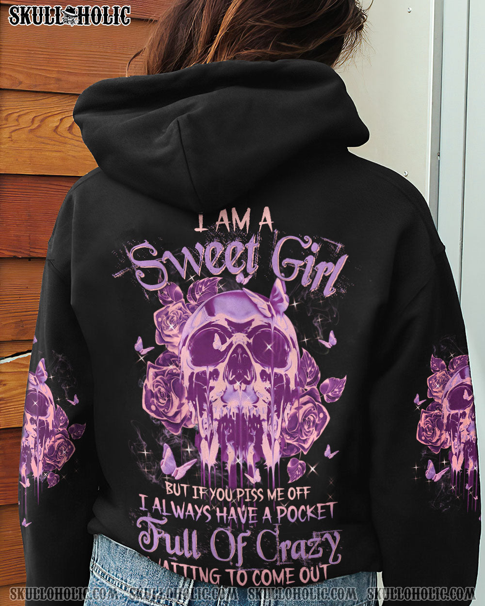 I AM A SWEET GIRL BUT IF YOU PISS ME OFF ROSE BUTTERFLY SKULL ALL OVER PRINT – TLTW0302232