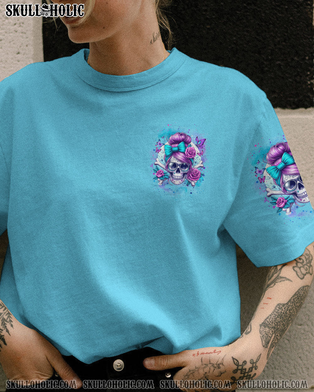 I AM A SWEET GIRL BUT IF YOU PISS ME OFF SKULL ALL OVER PRINT – YHKD2702243