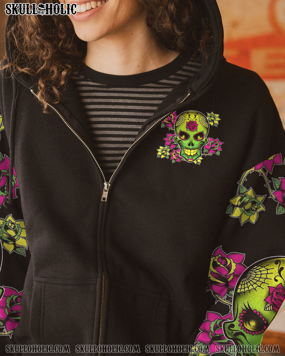 I AM A SWEET GIRL BUT IF YOU PISS ME OFF SUGAR SKULL ALL OVER PRINT – TLTW0612222