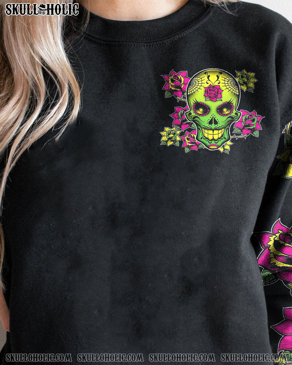 I AM A SWEET GIRL BUT IF YOU PISS ME OFF SUGAR SKULL ALL OVER PRINT – TLTW0612222