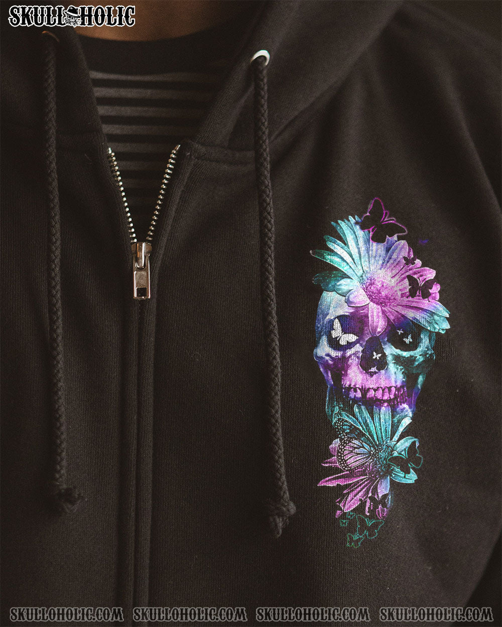 I AM A SWEET GIRL DAISY SKULL ALL OVER PRINT – TLTR1701231