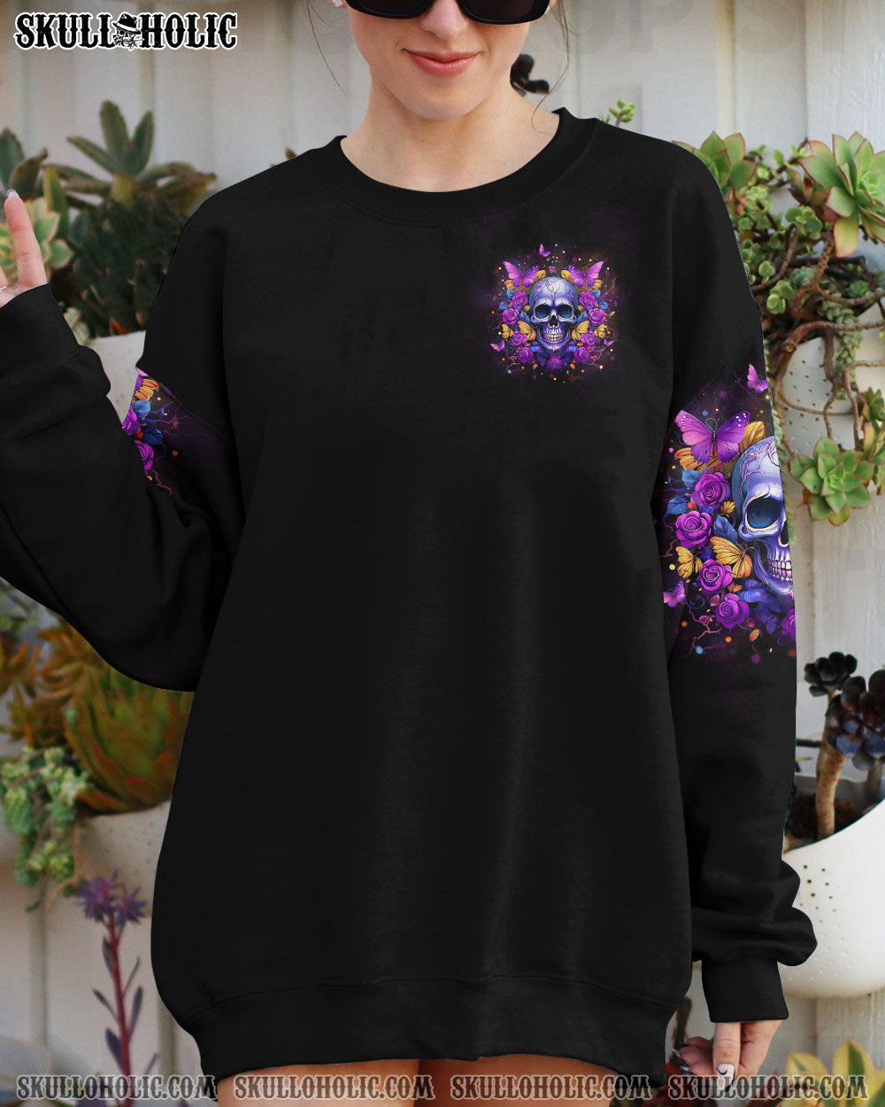 I AM A SWEET GIRL FLOWER SKULL ALL OVER PRINT – YHLT0512231
