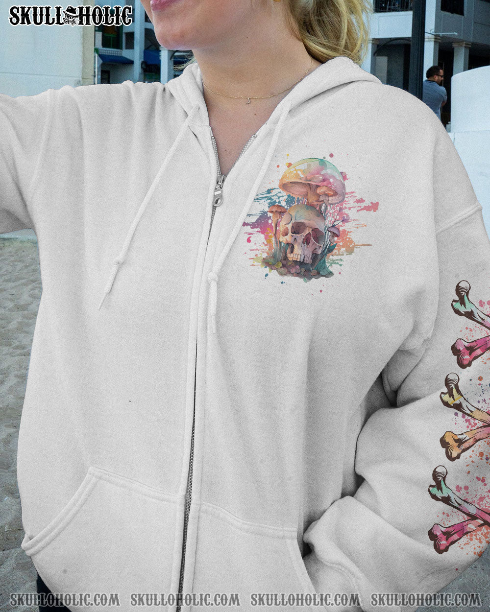 I AM A SWEET GIRL MUSHROOMS SKULL ALL OVER PRINT – YHHG0202231