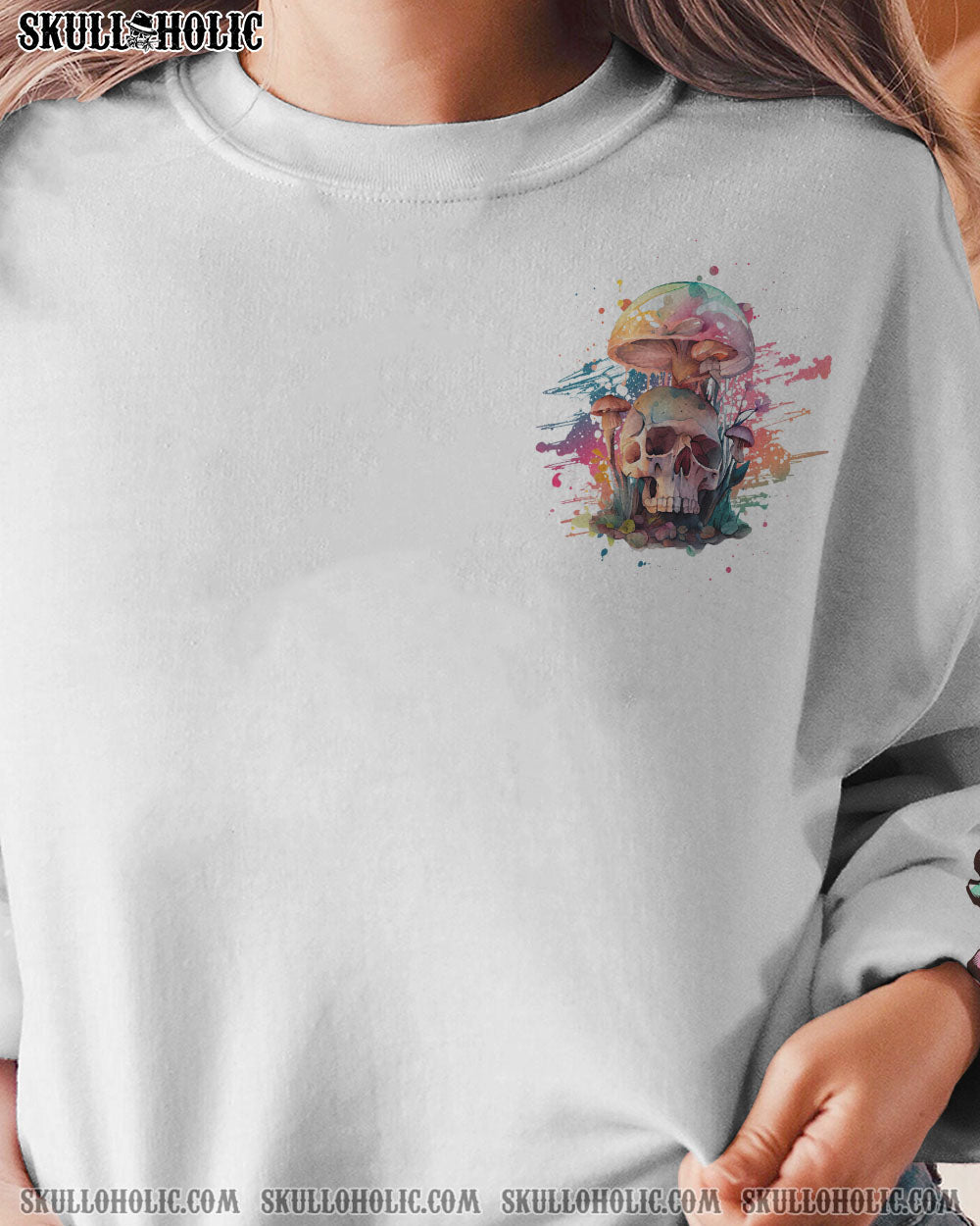 I AM A SWEET GIRL MUSHROOMS SKULL ALL OVER PRINT – YHHG0202231