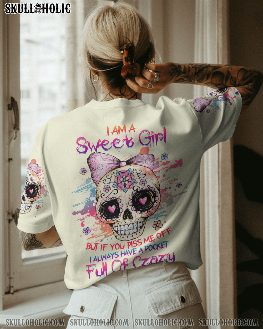 I AM A SWEET GIRL SKULL ALL OVER PRINT – YHHG0203231