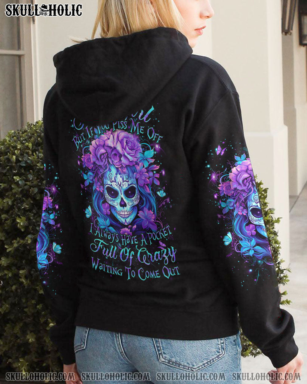 I AM A SWEET GIRL SUGAR SKULL ALL OVER PRINT – YHDU0910233